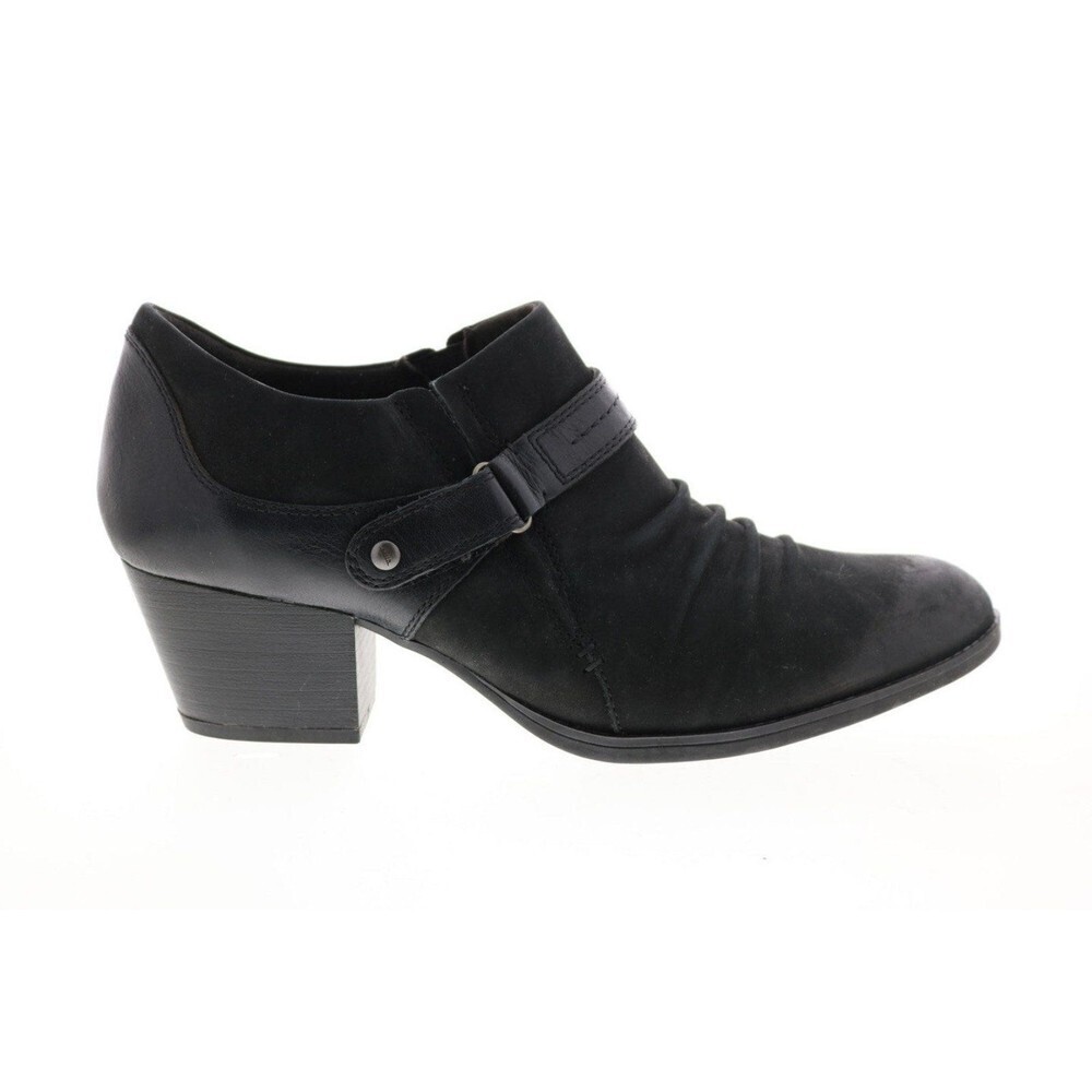 Earth Size 8 Angel Shootie Womens Black Leather‎ Strap Ankle & Booties Boots
